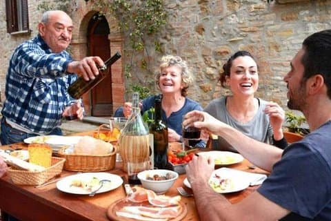 Family Tuscany lunch