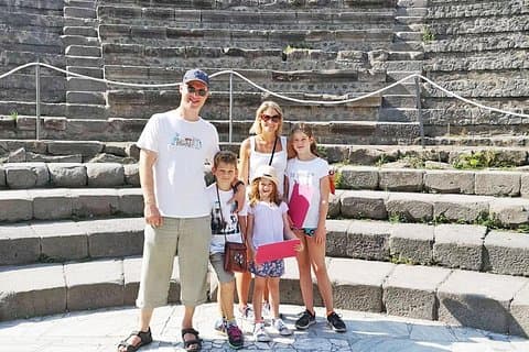 Family in the Theatre of Pompeii