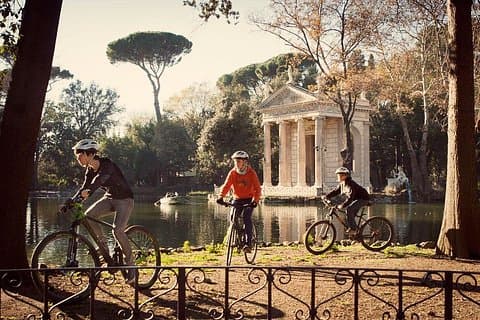 A pleasant ride in the Borghese gardens