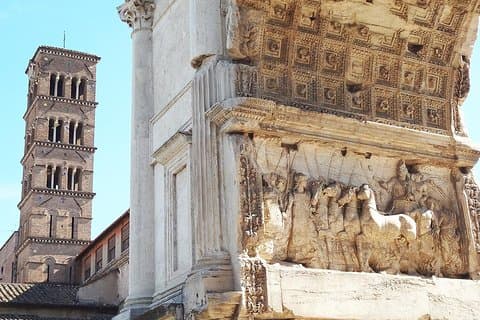 Titus Arch in the Roman Forum