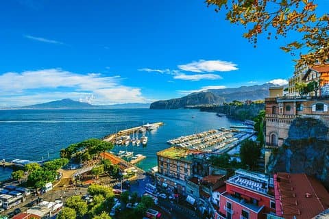 View of the Amalfi coast