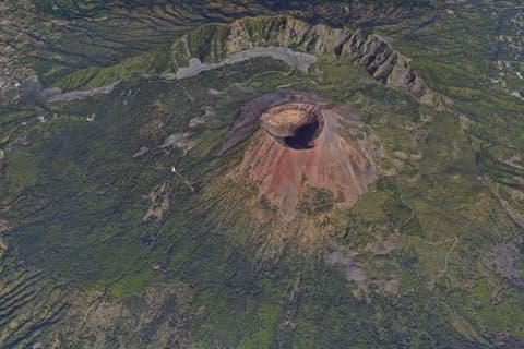 Mount Vesuvius - Top view.