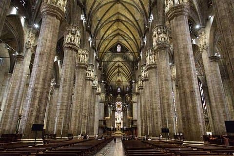 Inside the Duomo Cathedral