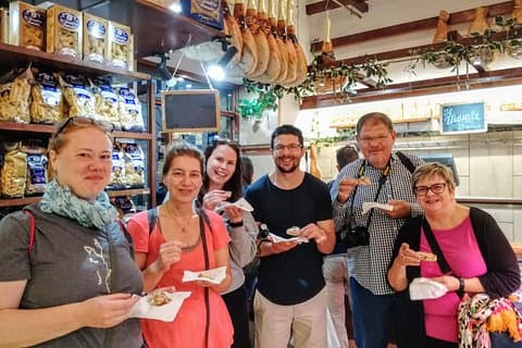 Salami and cheese tasting