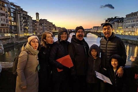 Kid-Friendly Florence Tour by Night with Gelato & Pizza