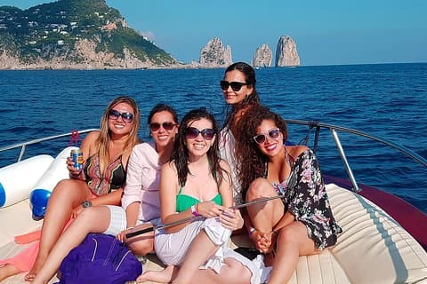 Very Small Group Capri Boat Excursion with Transfer from Sorrento
