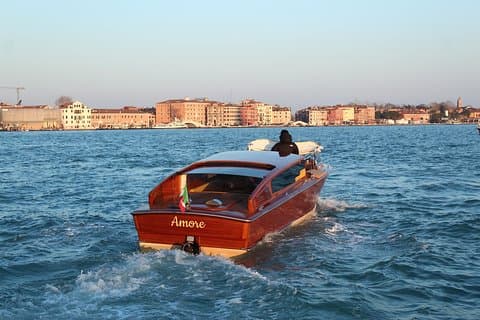 Water taxi on the Grand Canal
