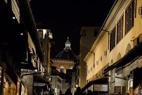Florence Highlights Walking Tour By Night with Expert Guide