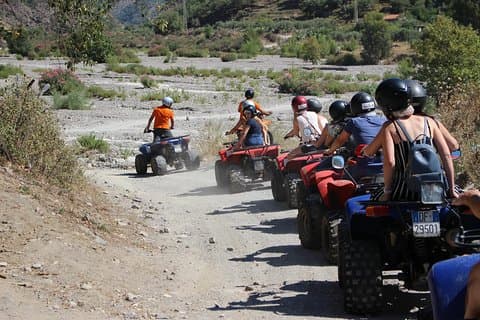 a group crossing Alcantara Valley
