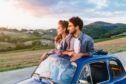Ride Fiat 500 Vintage For a day in florence