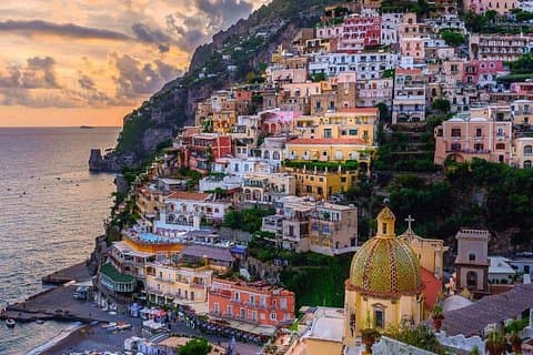 Transfer Naples to Positano, stop Pompei
