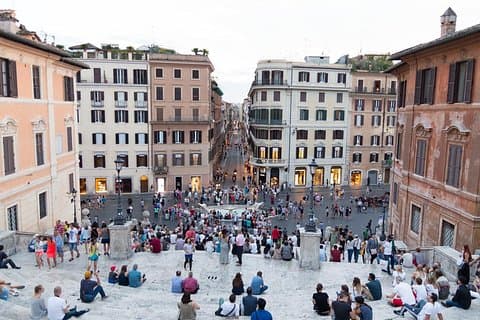 Rome city walking tour spanish steps Trevi Fountain Piazza Navona