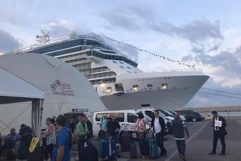 We will pick you up at the port right under the ship
