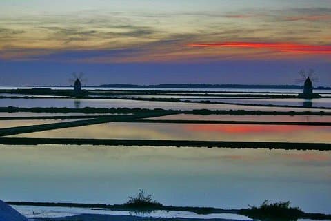 sunset Salt pans Marsala
