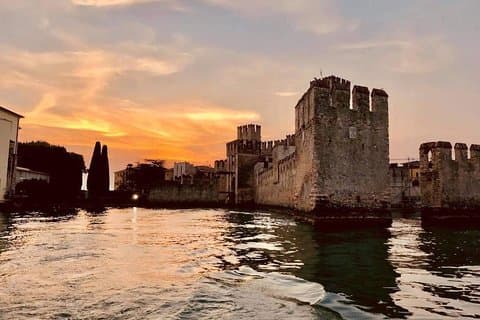 Scaligero Castle's sunset