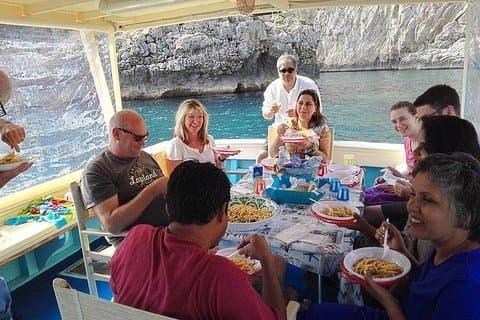 Capri Fishing Excursion with Snorkeling and Lunch from Sorrento