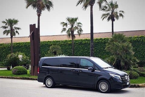 Mercedes V Class,
car rental service with driver.