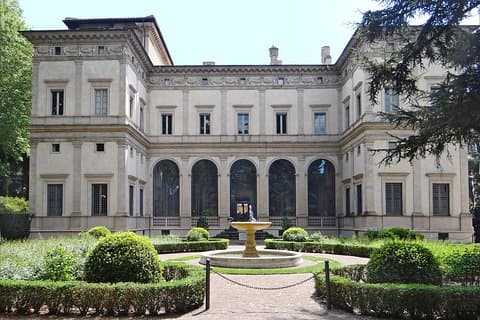 The beautiful Villa Farnesina, ancient house of Chigi Family painted by Raffaello Sanzio