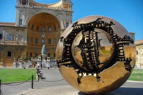Courtyard of the pine cone - Vatican Museums in Rome