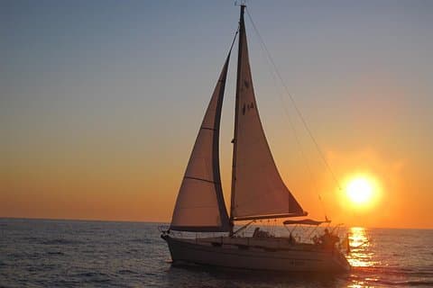 Bari sailing cruise in search of dolphins
