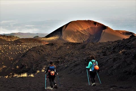 Etna Morning or Sunset - Trek & Lava Tunnel with Gear
