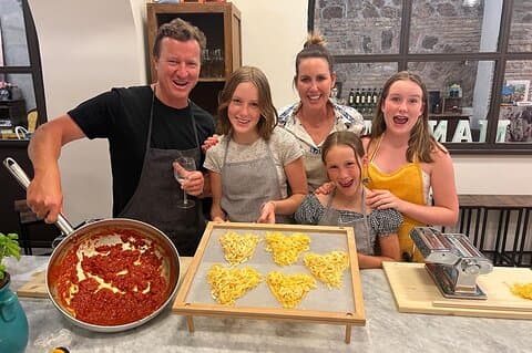 SECRET SAUCE! FUN Pasta & Gelato class Wine/Oil Tasting Vatican