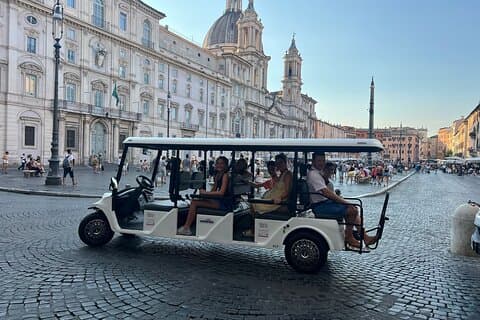 Explore Rome in Style: Golf Cart Tour with Optional Private Guide