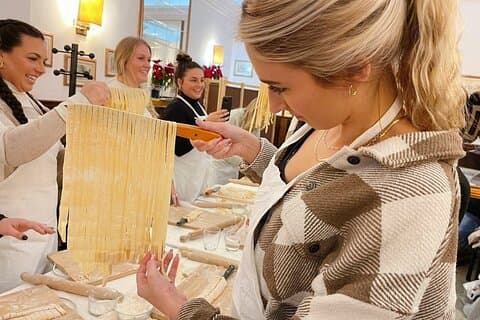 Perfectly made tagliatelle