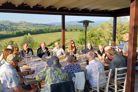 Private Aperi-Dinner on the Terrace in Chianti