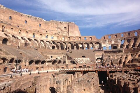 Colosseum dungeons side view