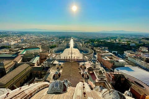 St. Peters Basilica, the Grottoes, and Climb the Dome Guided Tour