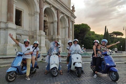 Exclusive Rome by Night Vespa Tour