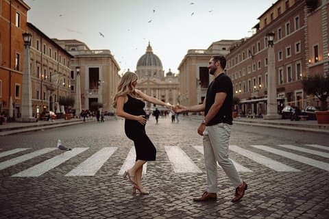 Professional photoshoot in Rome