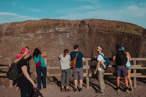 On the top of Mt Vesuvius
