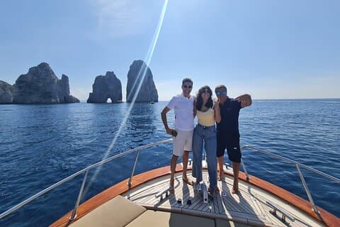 From Sorrento: Capri & Blue Grotto Boat Day Tour Up to 8 People