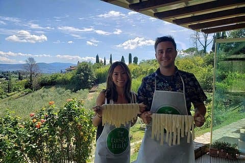 Private Florence Cooking Class and Lunch at a Farmhouse in Tuscany with Local Market Tour