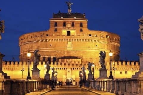 Rome with Golf Cart at Night with Pizza & Ice Cream