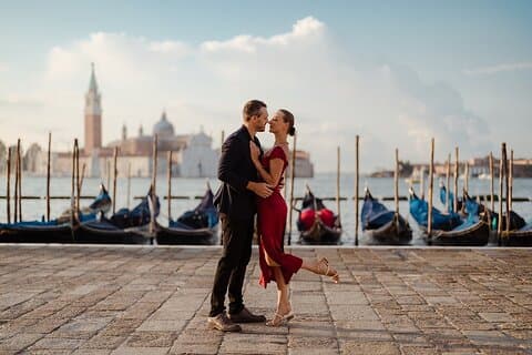 Couple photo in Venice by Mauro Grigollo photographer