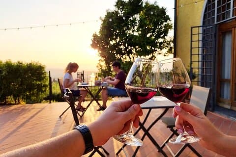 Vinci: Sunset Wine Tasting Dinner in a Tuscan Farm