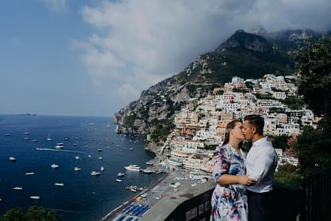 Private Professional Photoshoot in Positano Couple and Family