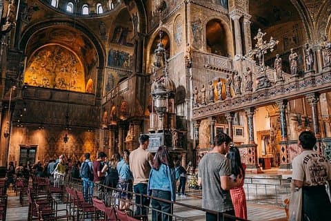 St Mark’s Basilica small-group guided tour with optional Gondola