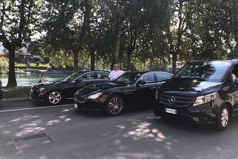 Milan Malpensa airport transfer to Como City Transfer sedan car