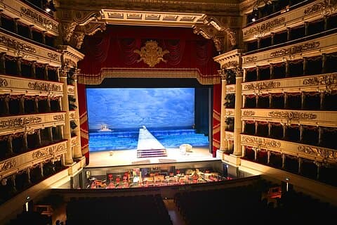 Interior of La Scala Theater: Rehearsals