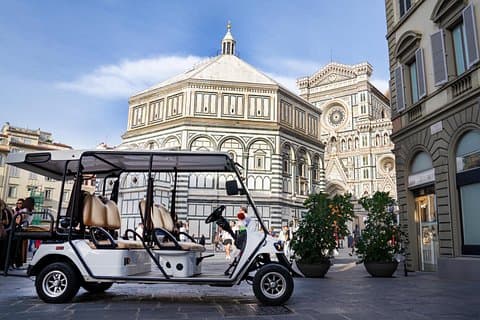 Florence Golf Cart Tour with Piazzale Michelangelo or Fiesole