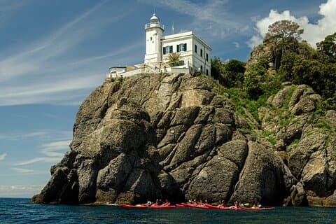 Under the lighthouse