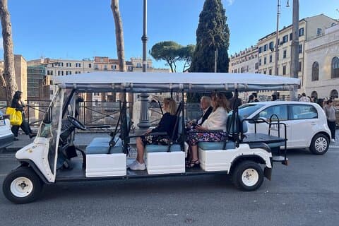 Rome in Golf Cart with free Hotel Pick Up-private/shared options