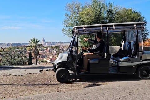 Rome Private Golf Cart and Street Food Tour