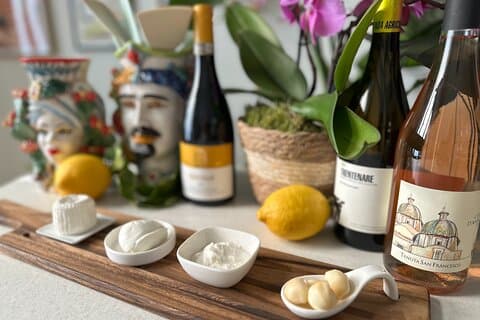 4 Wines and 4 Mozzarella Tasting