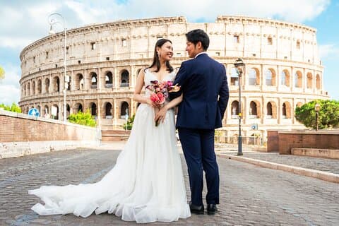Say 'I do' with the Colosseum as your timeless backdrop.