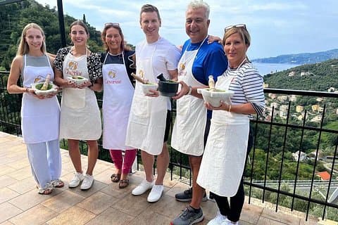 From Portofino: Pasta and Tiramisu Class in Italian Riviera